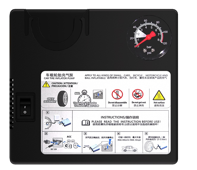 Tyre repair and inflation kit