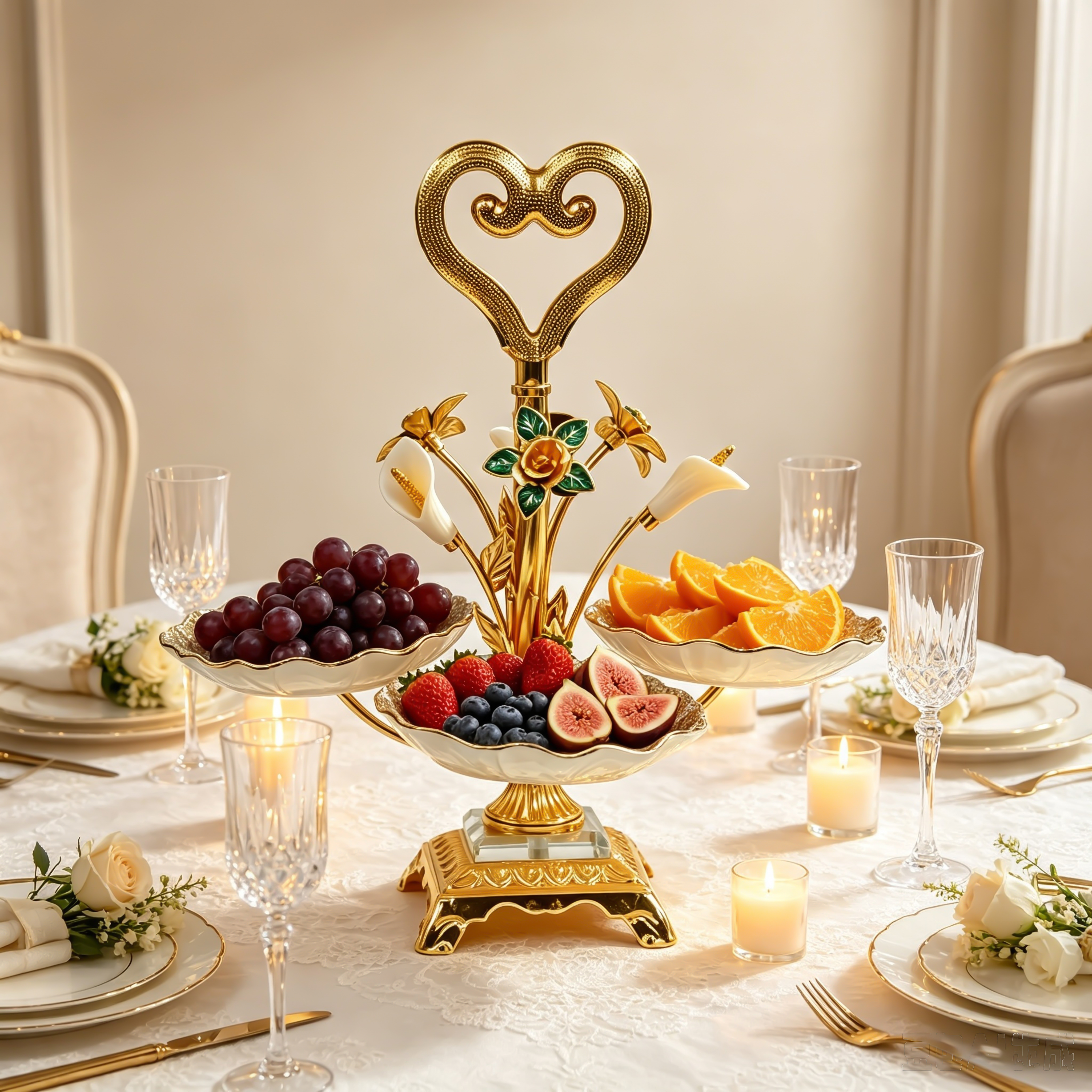 Mirror dessert stand