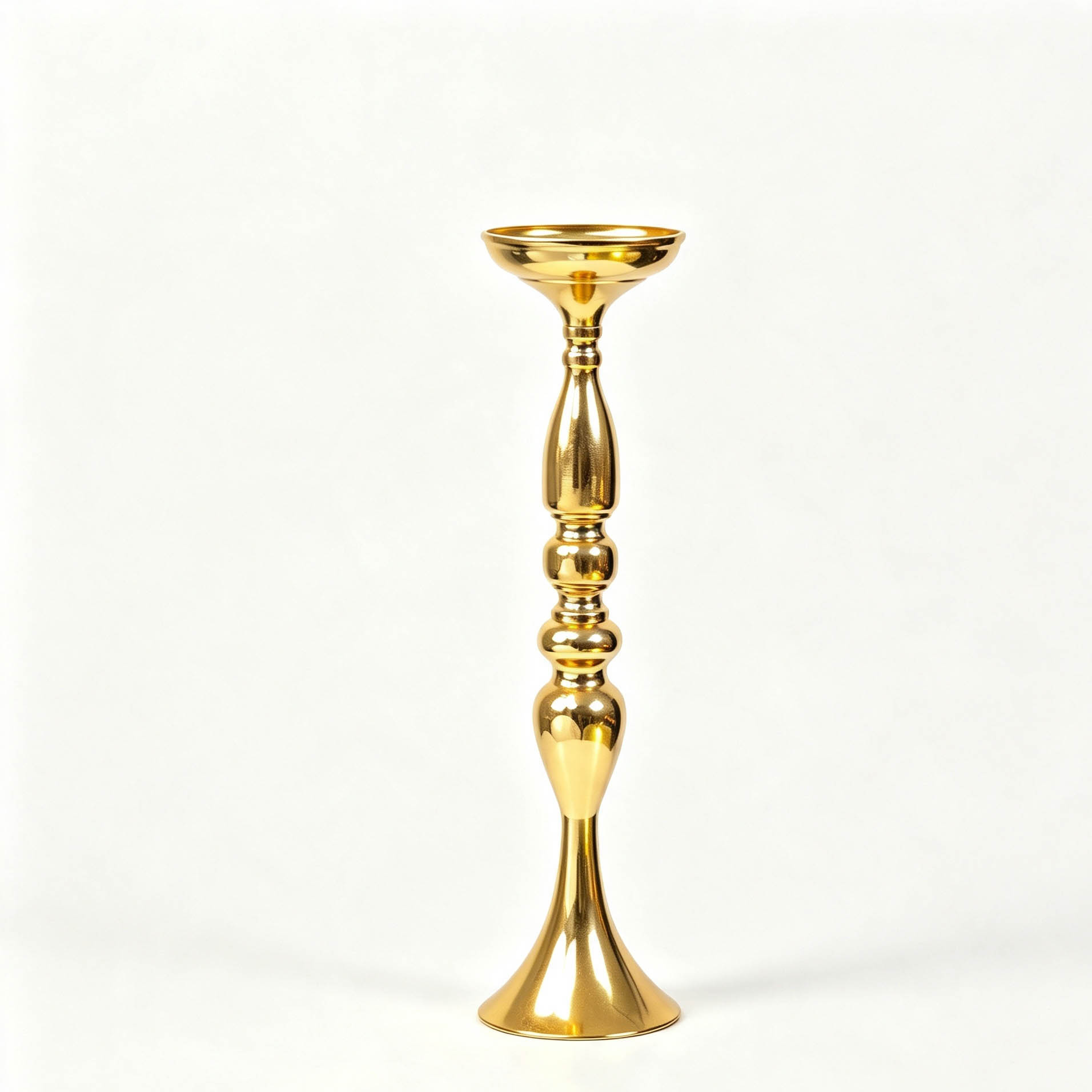 Golden Single Stem Flower Stand