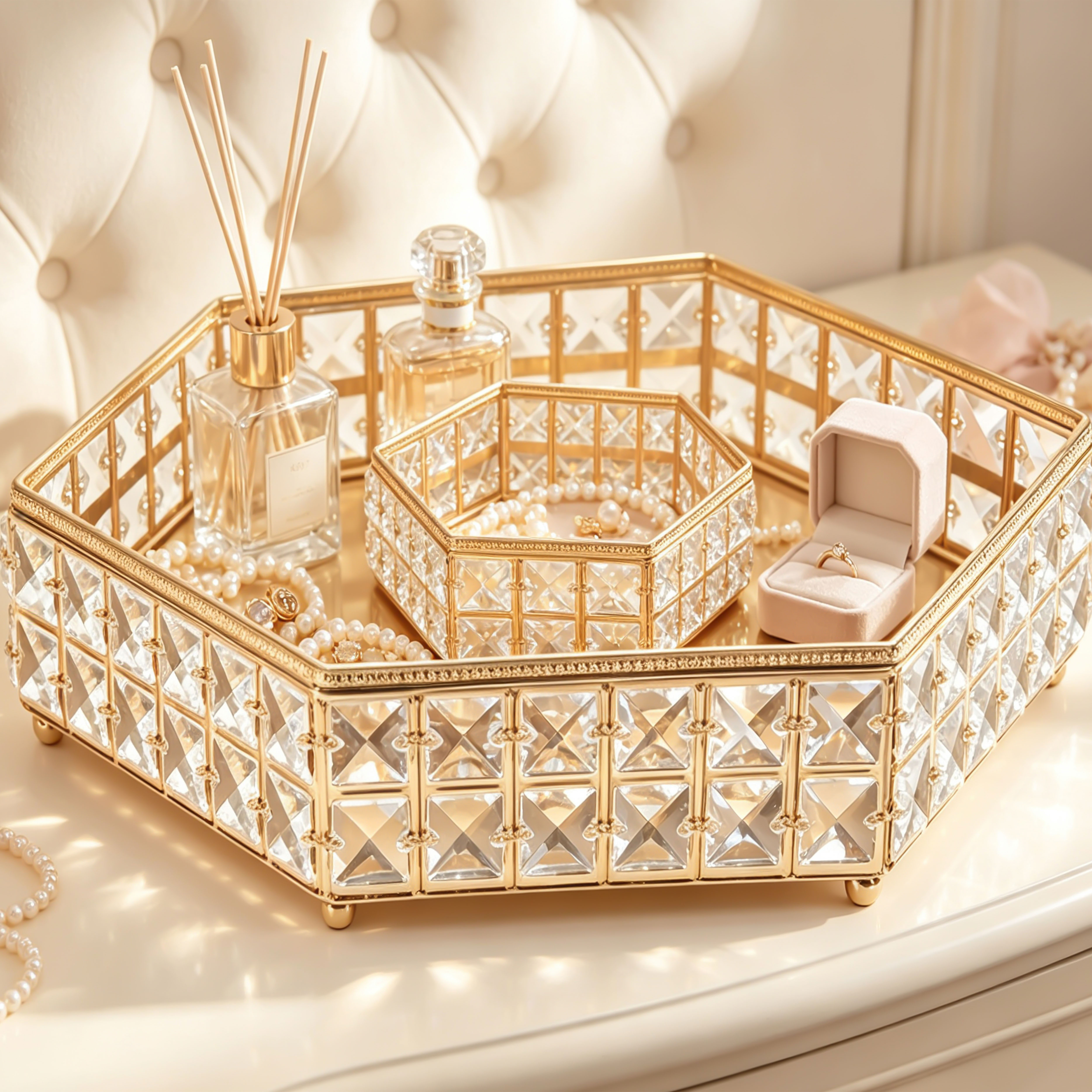 Hexagonal Crystal Tray