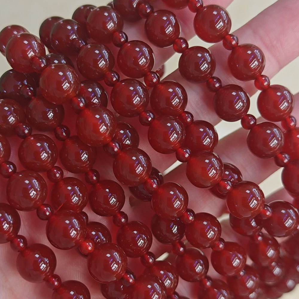 [As Seen on Zhao Silu] Multi-strand Red Agate Bracelet (2-wrap style)