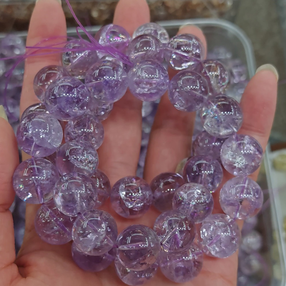 [Grade: Medium] Purple Auralite — Large Rainbow Slices