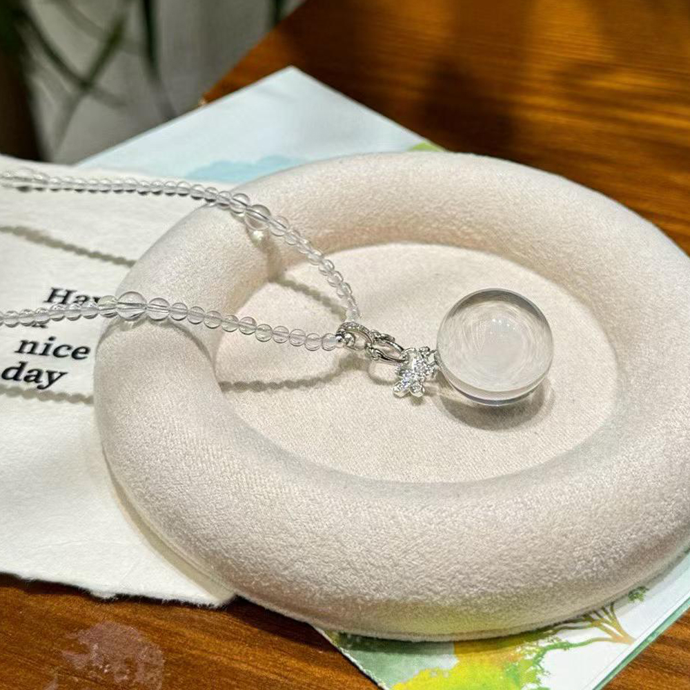 Clear Quartz Collarbone Necklace