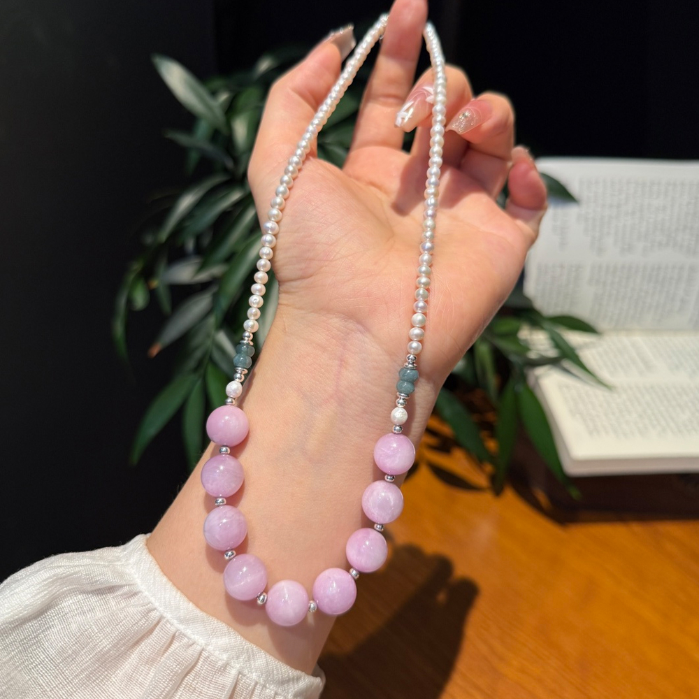 Kunzite & Freshwater Pearl