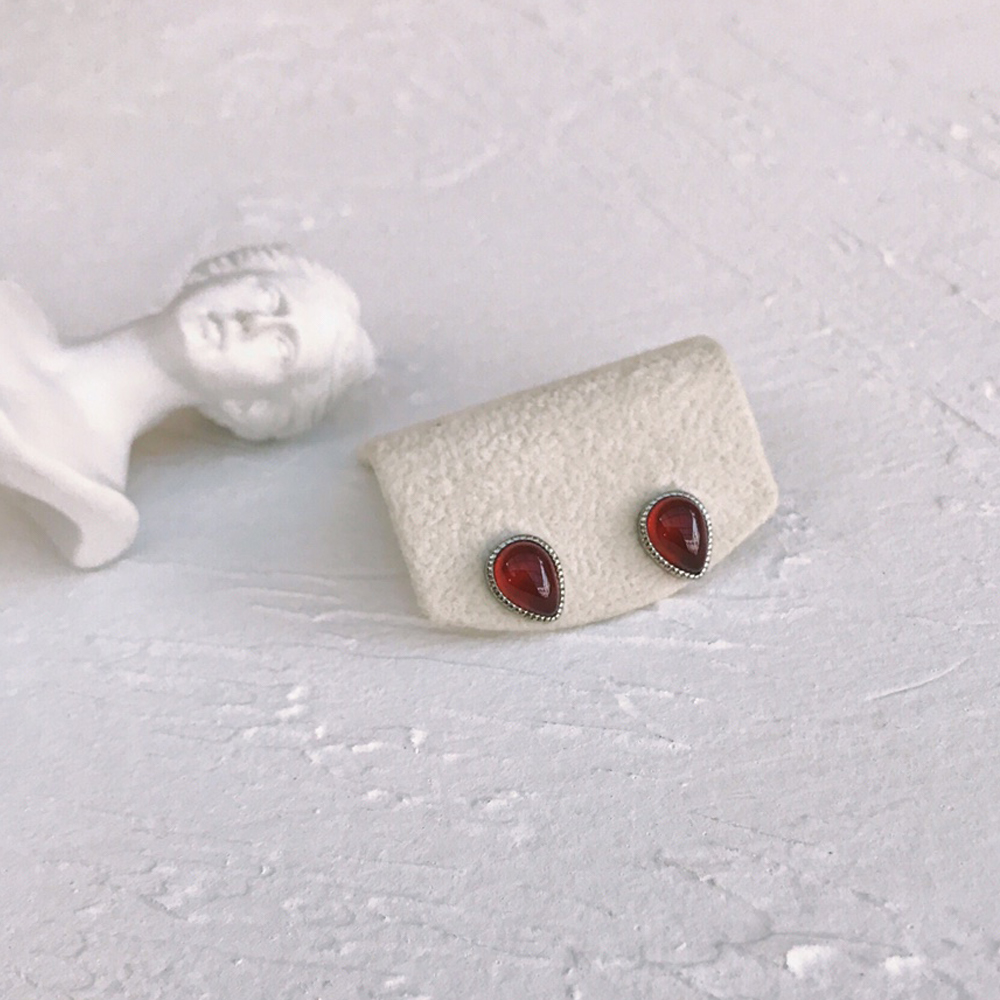 Garnet Stud Earrings