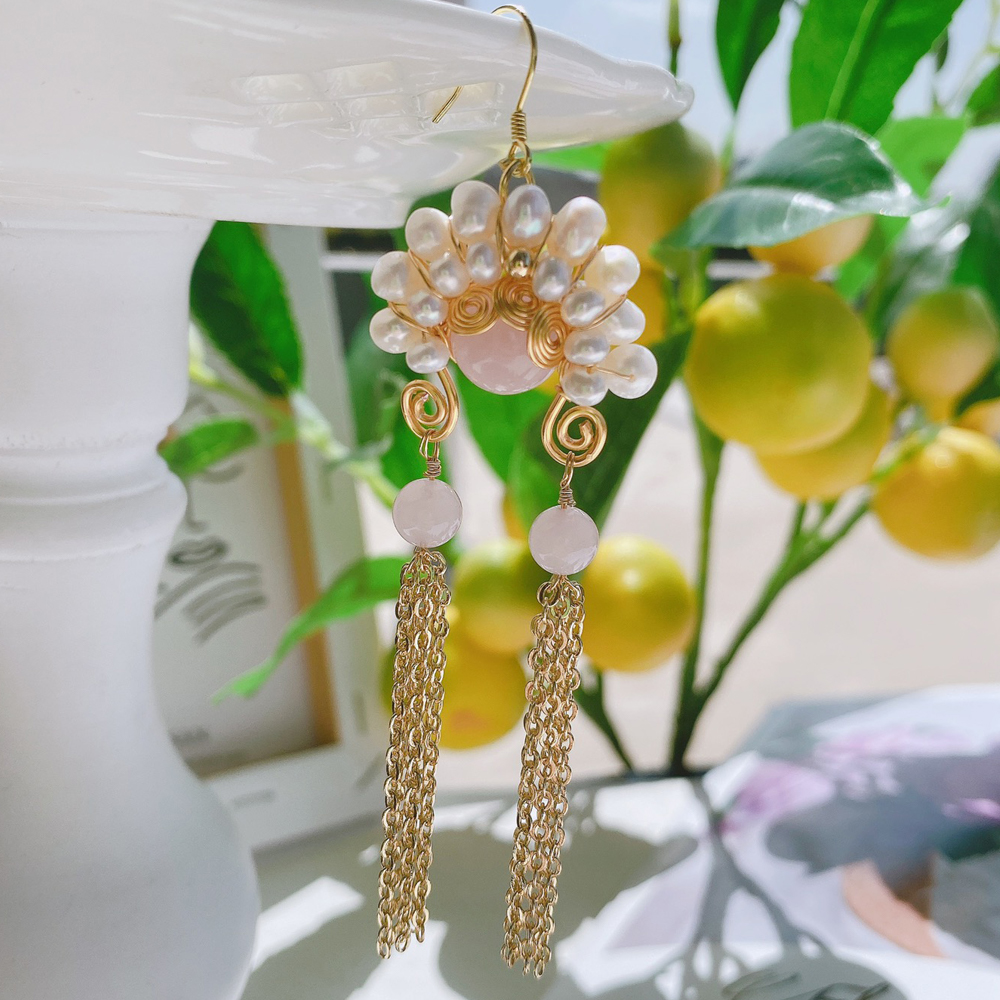 Chinese-style Peking Opera mask earrings