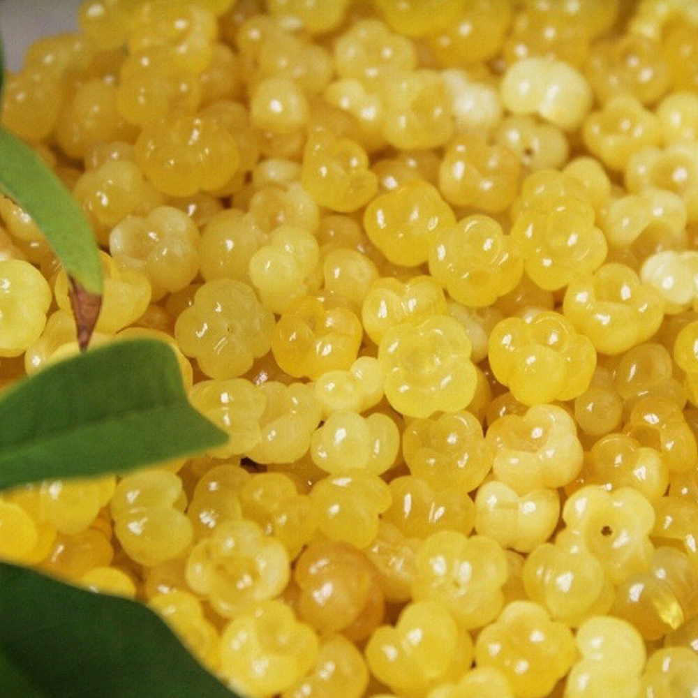 Amber & Osmanthus Threader Earrings