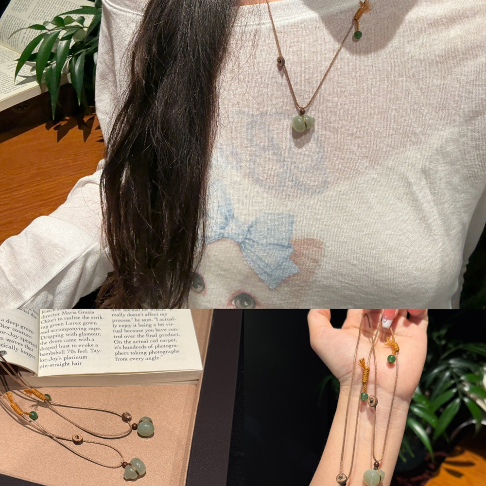 Hetian Jade Gourd Necklace
